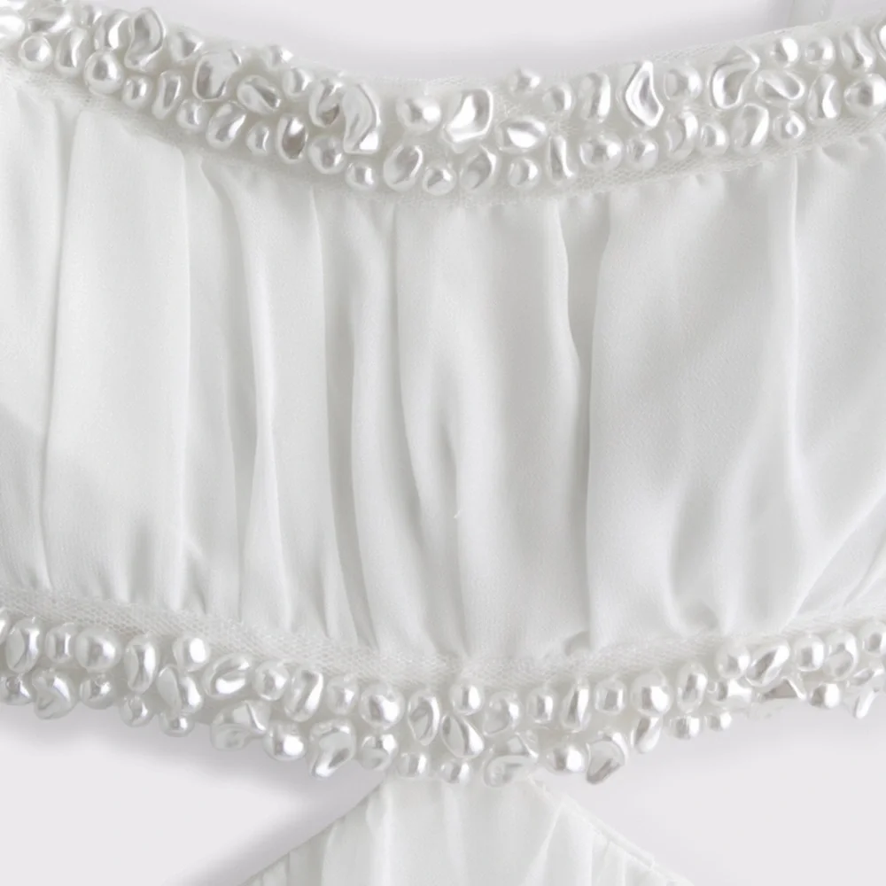 Abercrombie & Fitch flowing white
